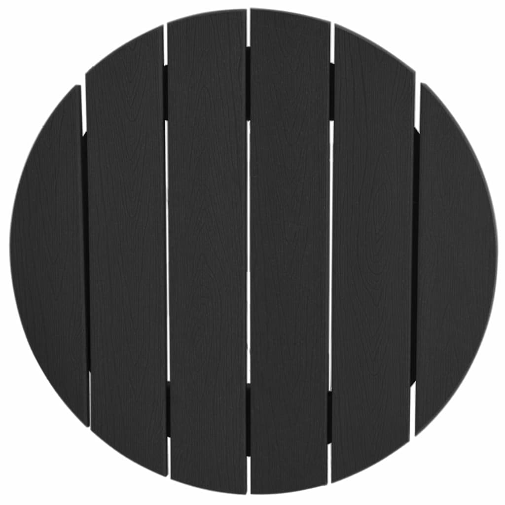 Set bar 3 piese  negru HDPE GartenMobel Dekor