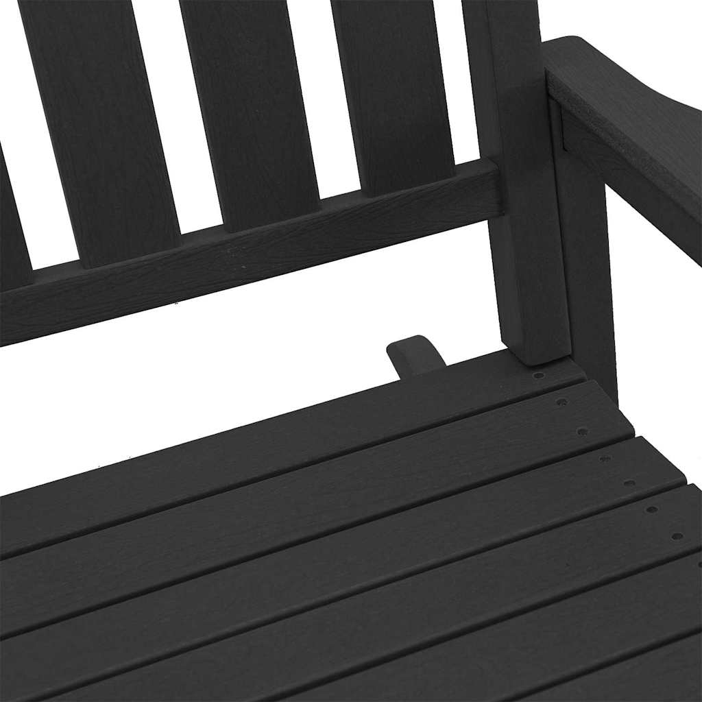 Set lounge grădină  3 piese Negru HDPE GartenMobel Dekor