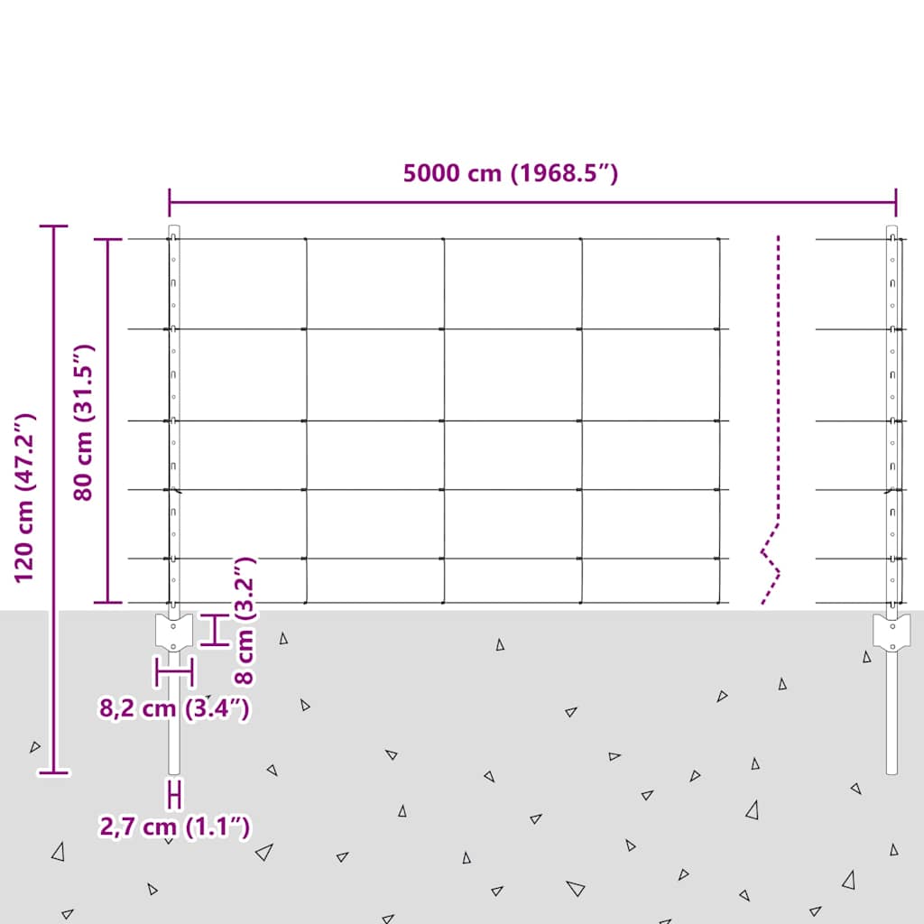 Stâlpi Gard 11 pcs U-Channel 80 cm Oțel Galvanizat GartenMobel Dekor