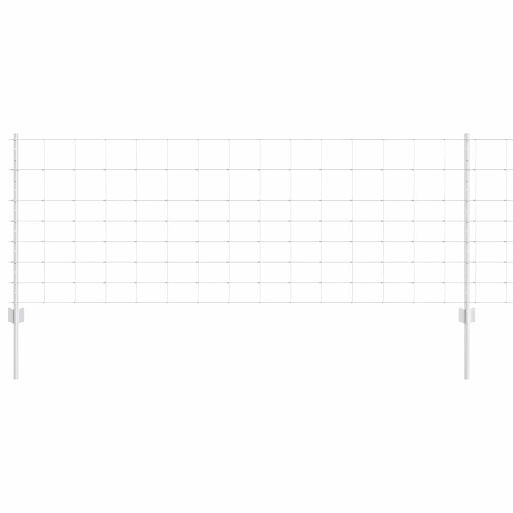 Stâlpi de Împrejmuire  11 pcs U-Channel 80 cm Oțel Galvanizat GartenMobel Dekor