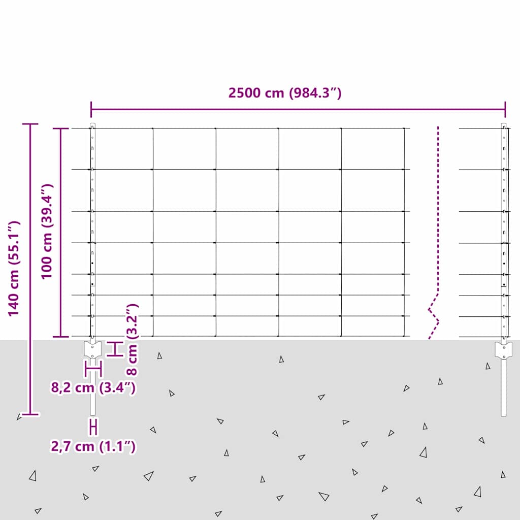 Stâlpi de gard  22 buc U-Channel 100 cm Oțel Galvanizat GartenMobel Dekor