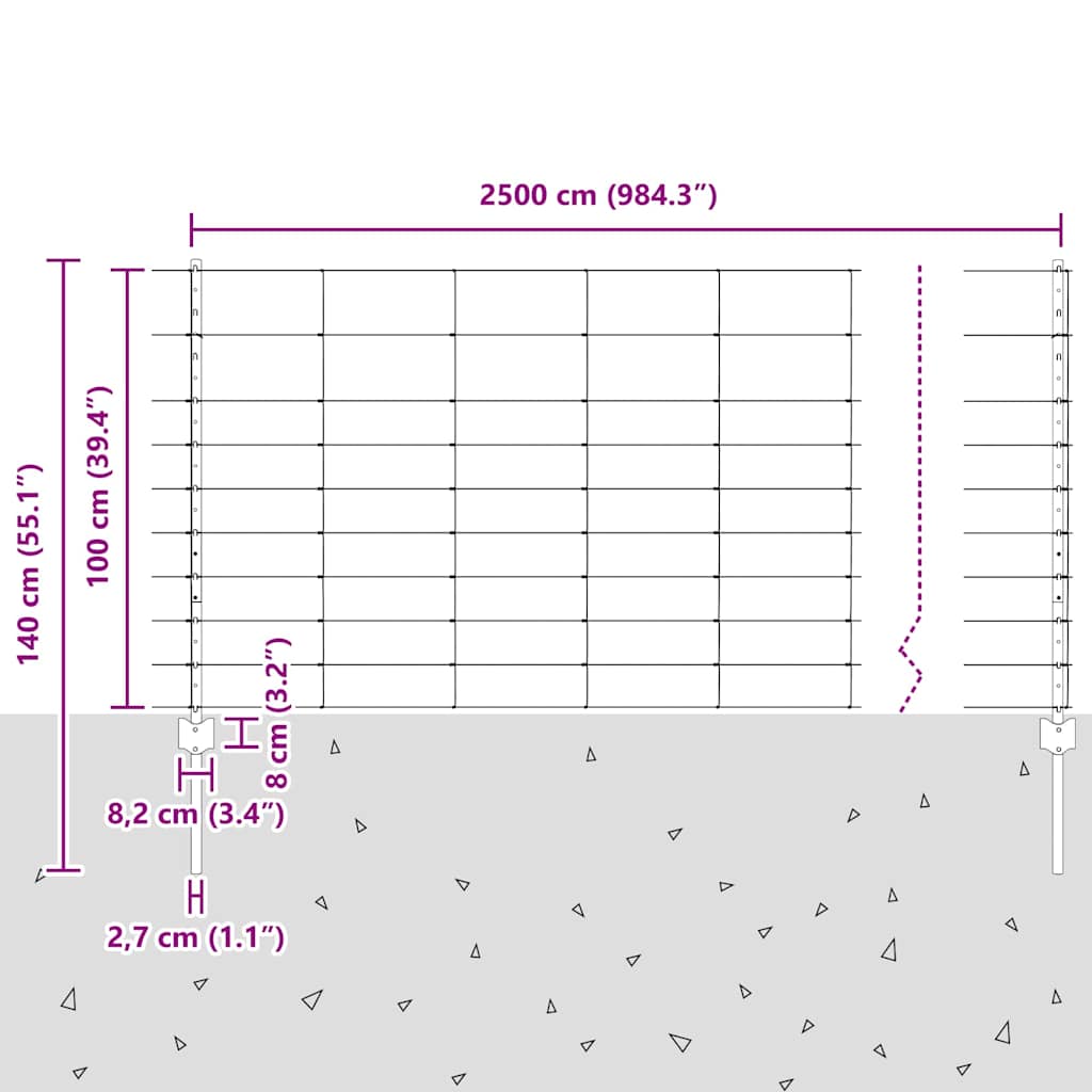 Stâlpi de gard  22 buc U-Channel 100 cm Oțel galvanizat GartenMobel Dekor