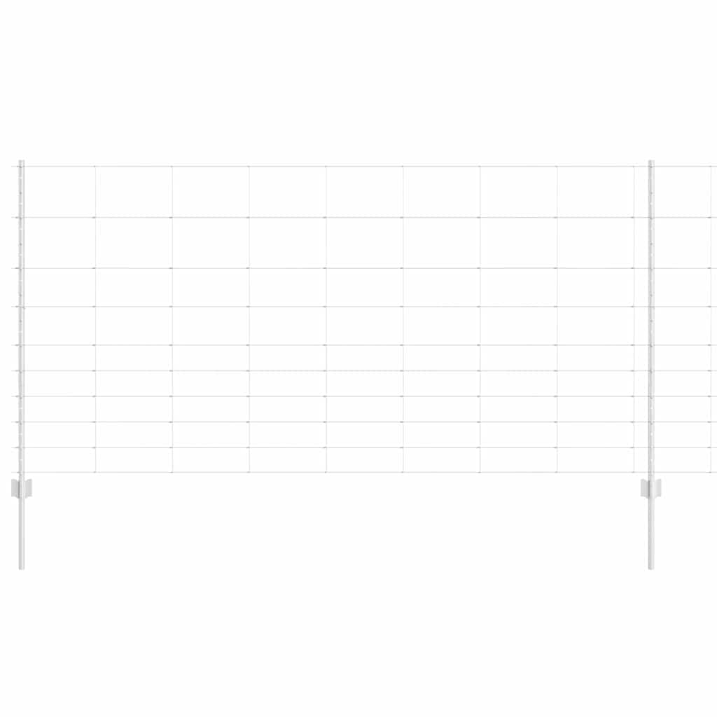 Stâlpi pentru Gard  22 buc U-Channel 120 cm Oțel Galvanizat GartenMobel Dekor