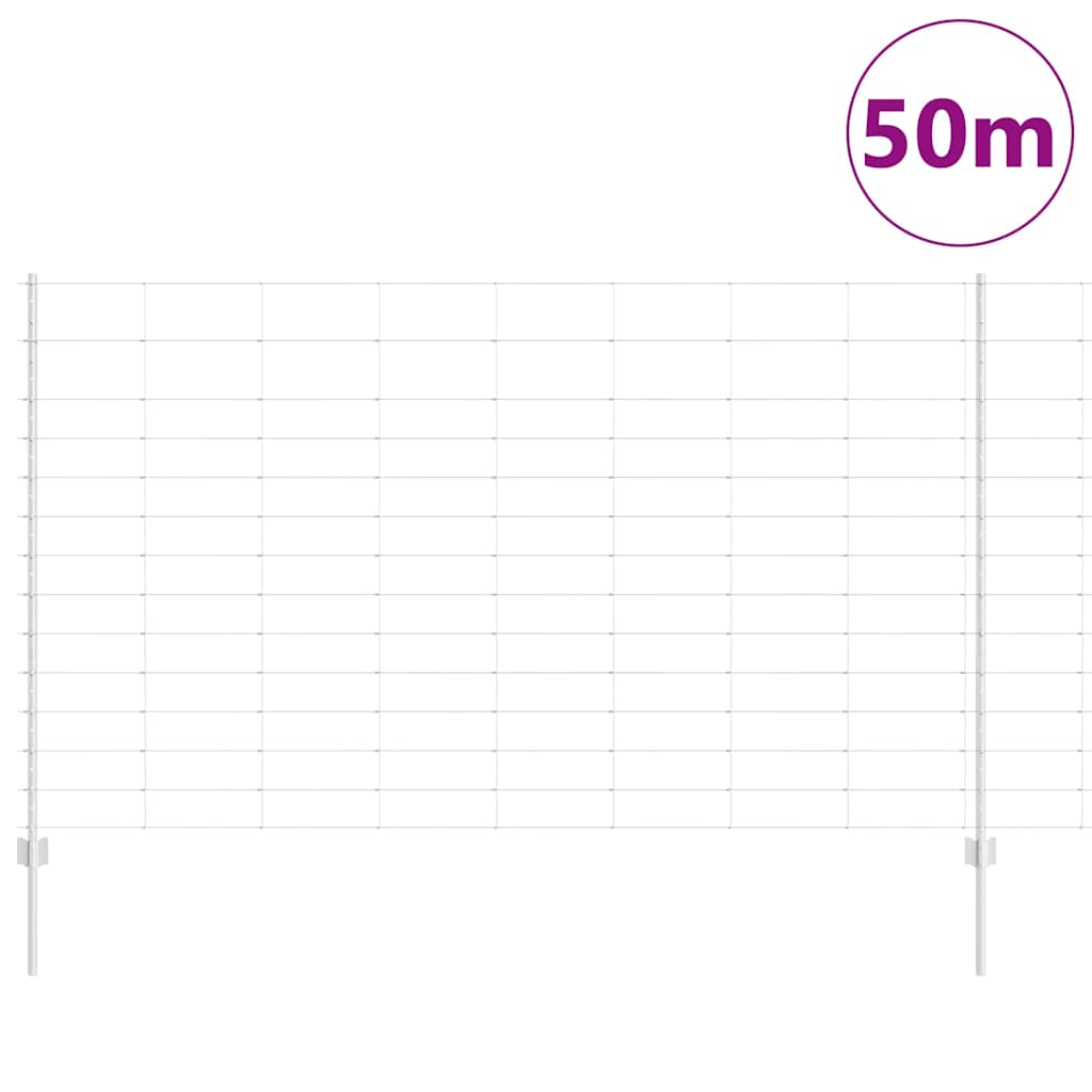 22 piese Poste de Îngrădire U-Channel 140 cm Oțel Galvanizat GartenMobel Dekor