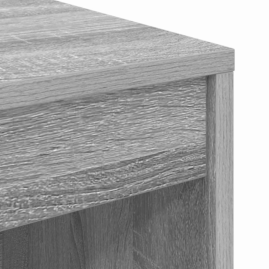 Birou cu Stocare Gri Sonoma Lemn Prelucrat GartenMobel Dekor