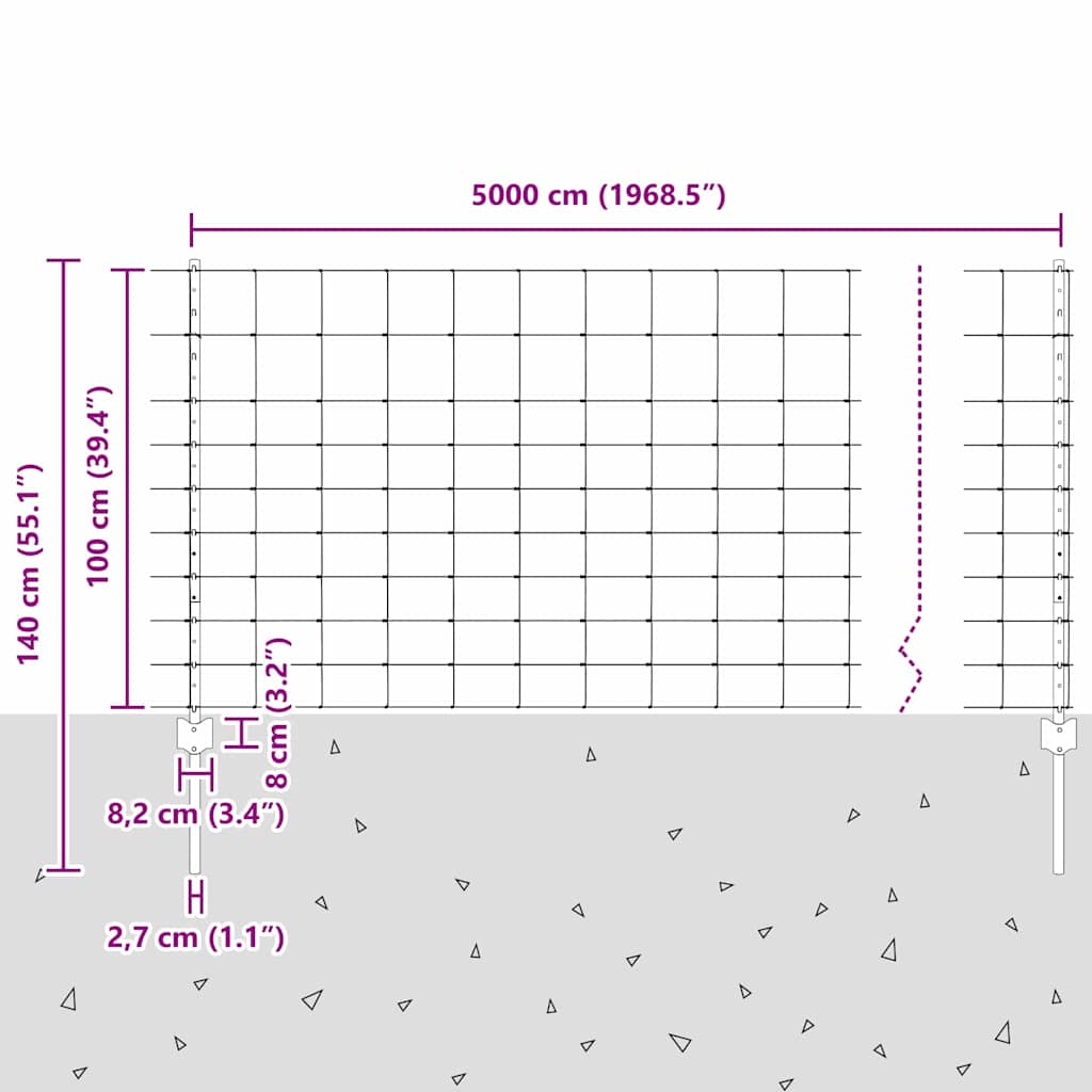 Piloni  22 buc Canale U 100 cm Oțel galvanizat GartenMobel Dekor
