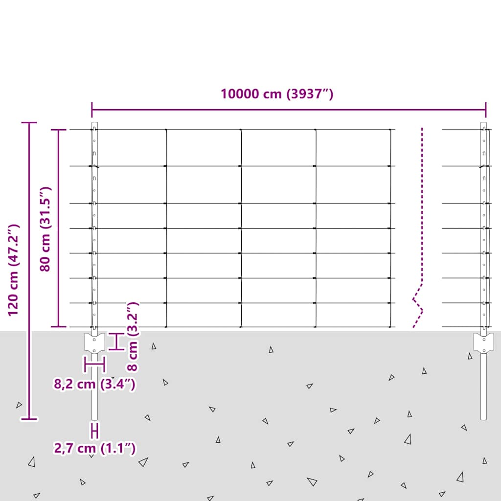 Posturi Gard  11 pcs U-Channel 80 cm Oțel Galvanizat GartenMobel Dekor