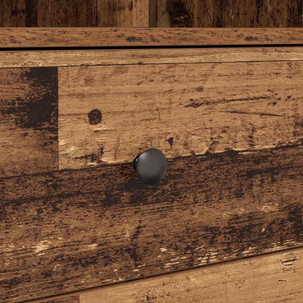 Birou cu Stocare Lemn Îmbătrânit Lemn Prelucrat GartenMobel Dekor