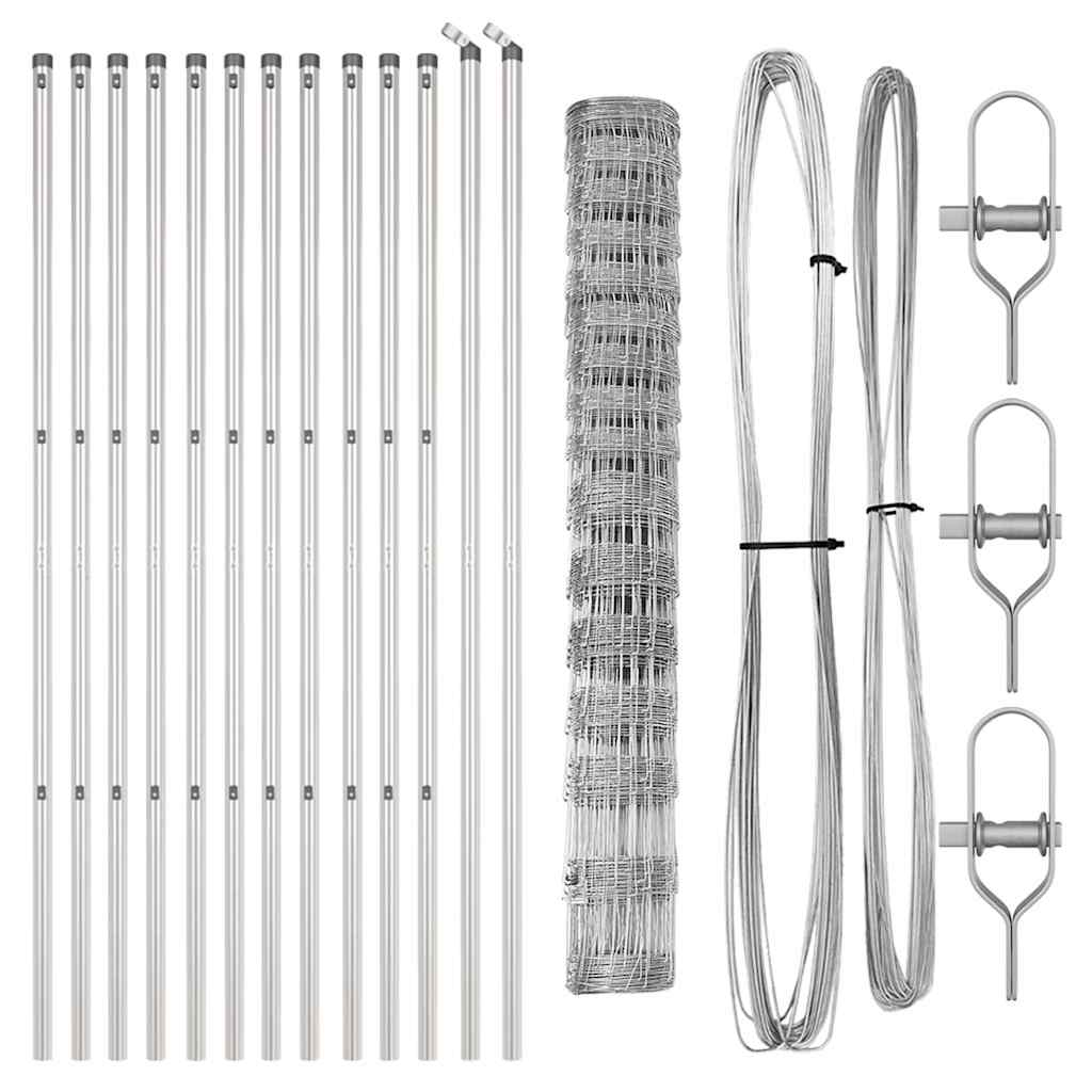 Gard de Câmp 1,2 x 25 m Oțel Galvanizat GartenMobel Dekor