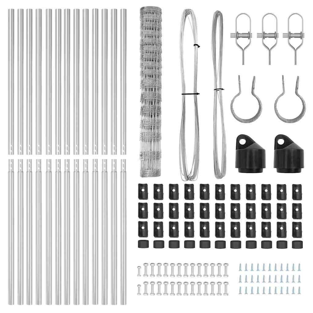 Gard de Câmp 1,2 x 25 m Oțel Galvanizat GartenMobel Dekor
