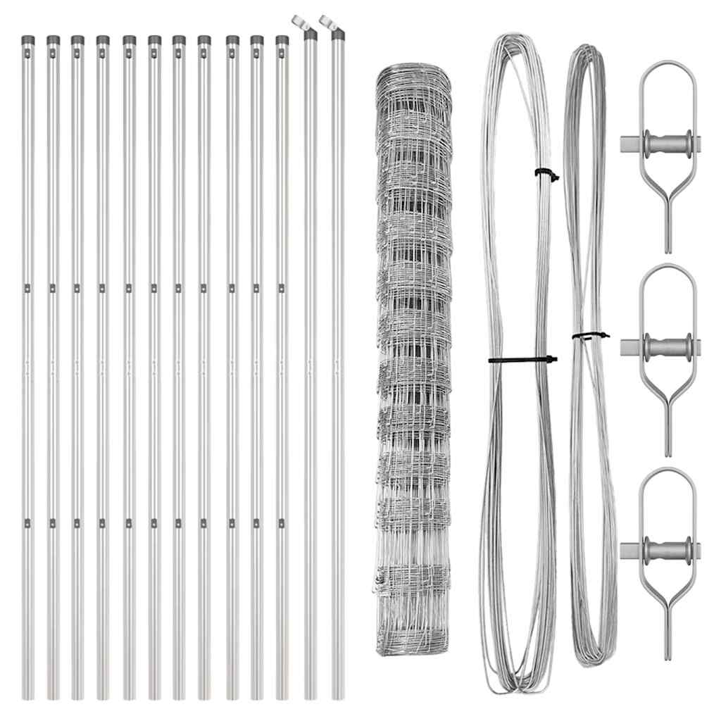 Gard de Teren 1.2x25 m din Oțel Galvanizat GartenMobel Dekor