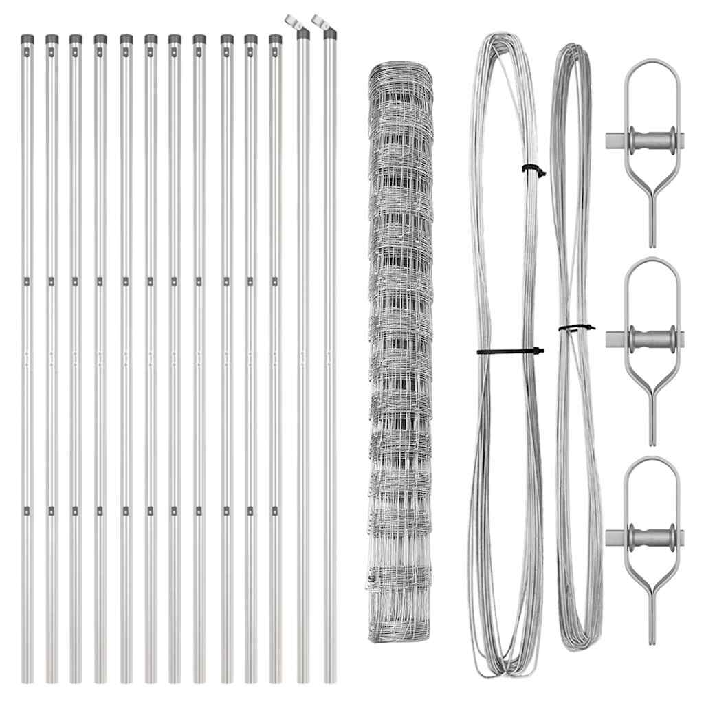 Gard de câmp 1.4x25 m din oțel galvanizat GartenMobel Dekor