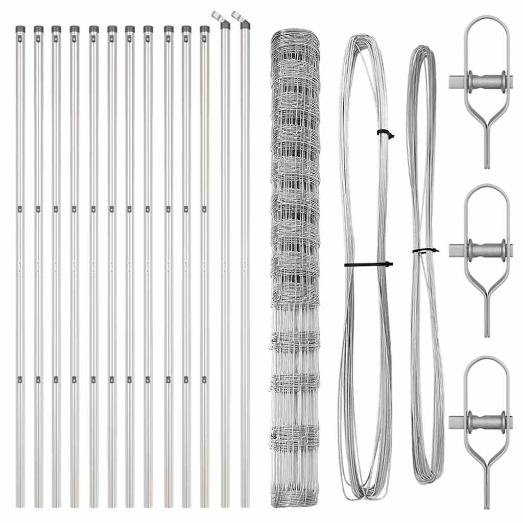 Gard de câmp 1.5x25 m din oțel galvanizat GartenMobel Dekor