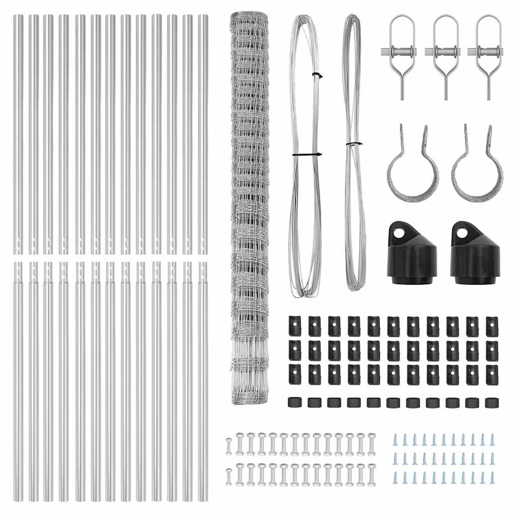 Gard de câmp 1.6 x 25 m din oțel galvanizat GartenMobel Dekor