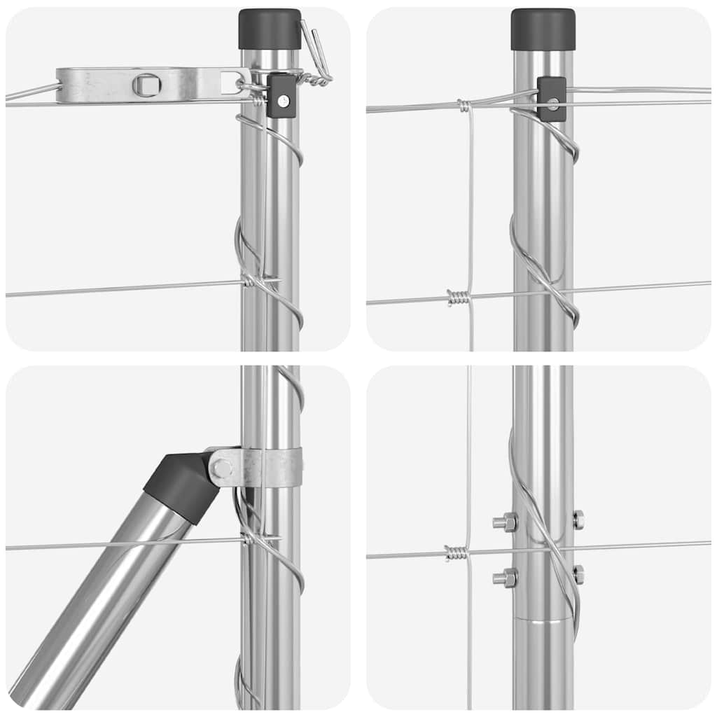 Gard de teren 1.2 x 25 m din oțel galvanizat GartenMobel Dekor
