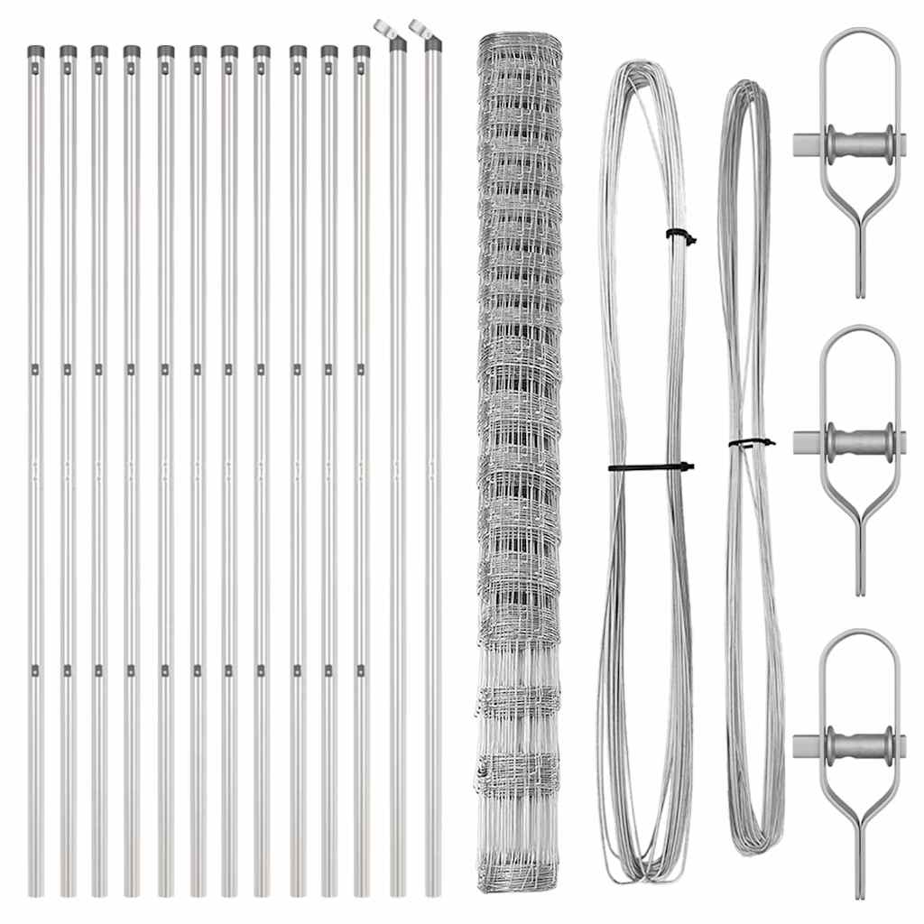 Gard de teren 1x25 m Oțel galvanizat GartenMobel Dekor