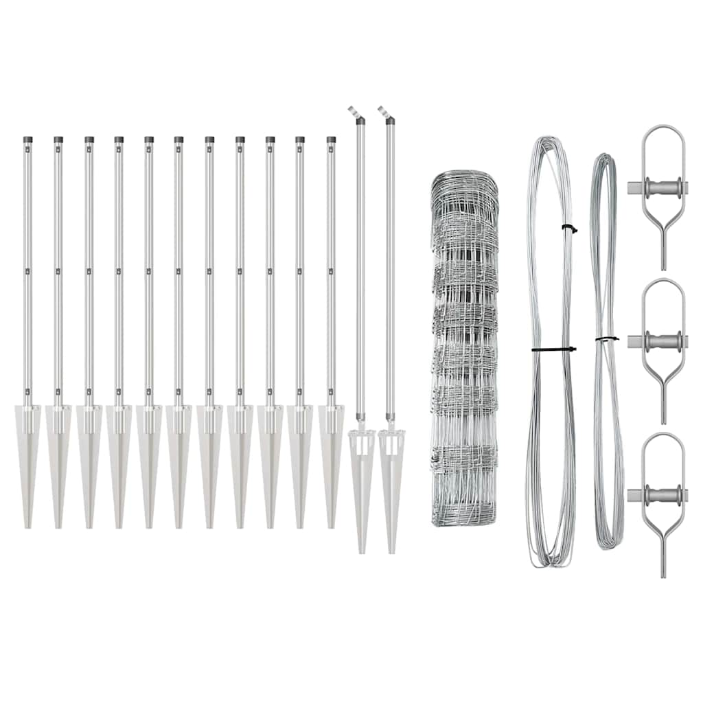 Gard 0.8x25 m din oțel galvanizat GartenMobel Dekor