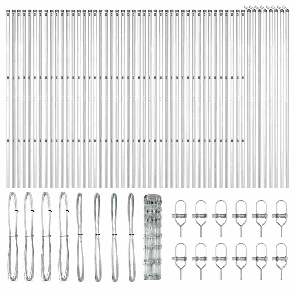 Gard de Câmp 1x100 m Oțel Galvanizat GartenMobel Dekor