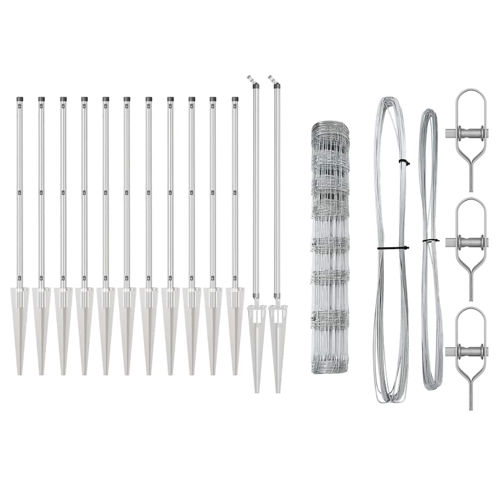 Gard de Fiecare 1x25 m din Oțel Galvanizat GartenMobel Dekor