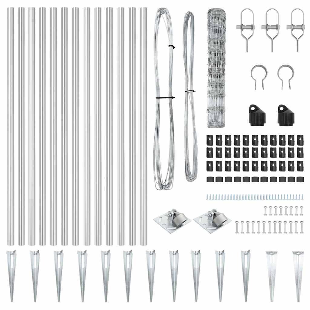 Gard de Teren 1x25 m Oțel Galvanizat GartenMobel Dekor