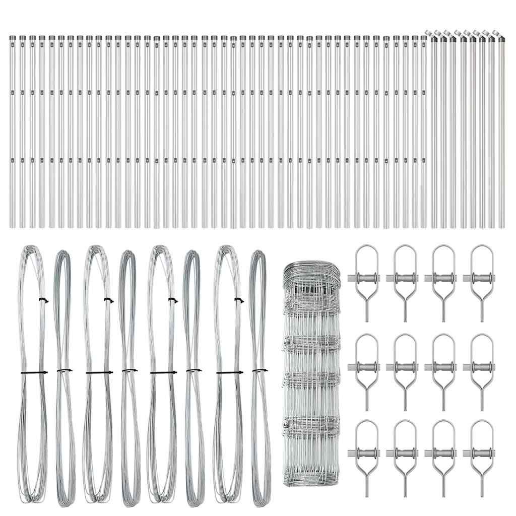 Gard de câmp 0.8x100 m din oțel galvanizat GartenMobel Dekor