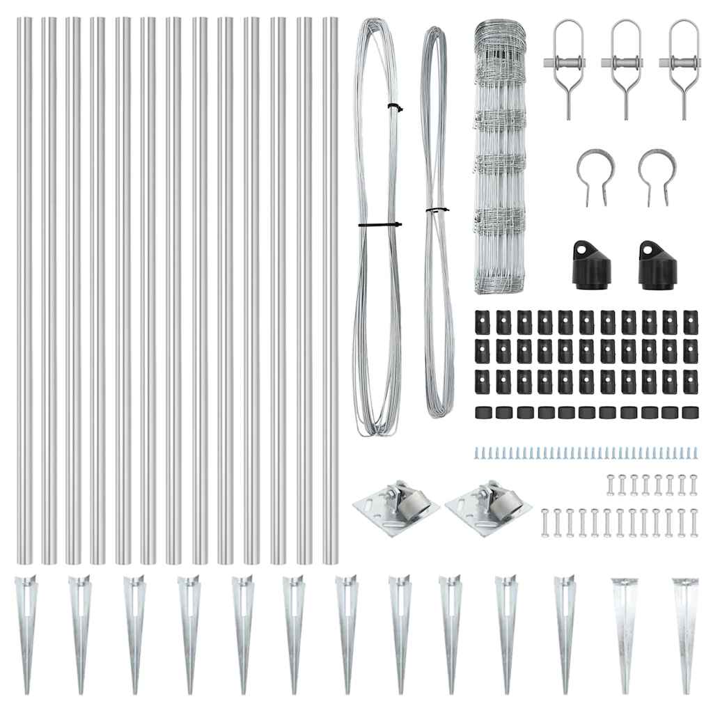 Gard de câmp 0.8x50 m din oțel galvanizat GartenMobel Dekor