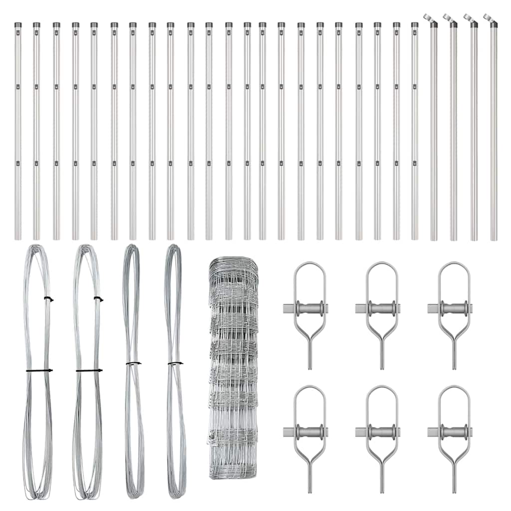 Gard de câmp 0.8x50 m din oțel galvanizat GartenMobel Dekor