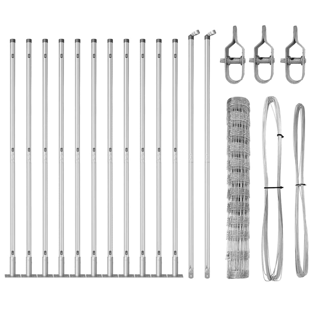 Gard de câmp 1.2x25 m Oțel zincat GartenMobel Dekor