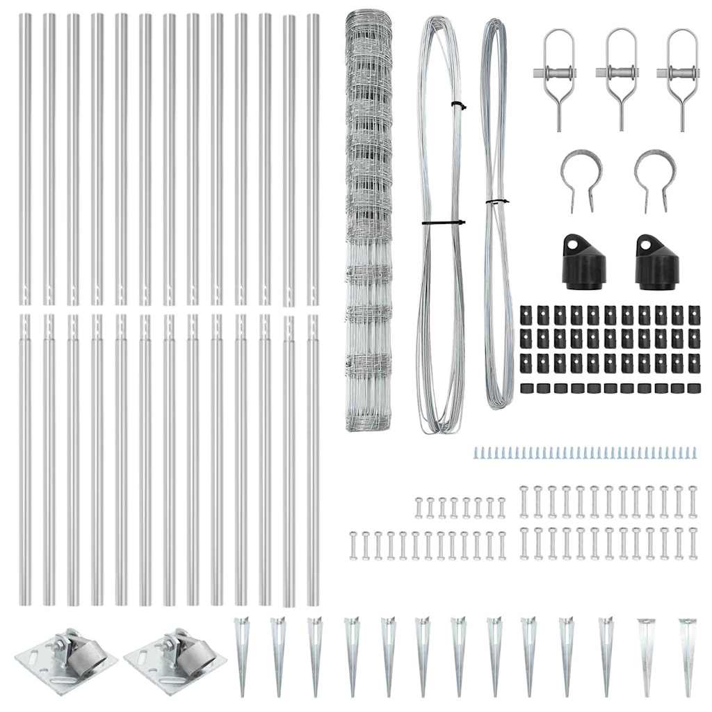 Gard de câmp 1,4x25 m din oțel galvanizat GartenMobel Dekor