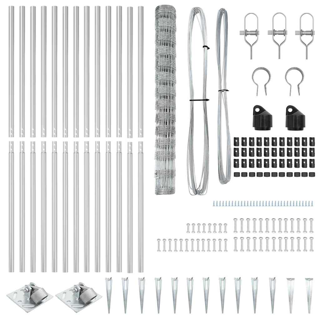 Gard de câmp 1.4x25 m din oțel galvanizat GartenMobel Dekor