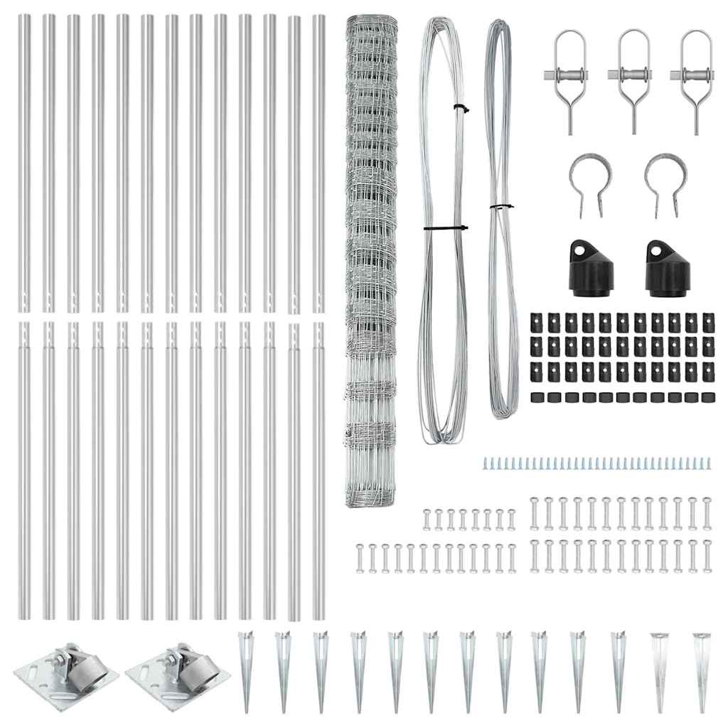 Gard de câmp 1.5x25 m din oțel galvanizat GartenMobel Dekor