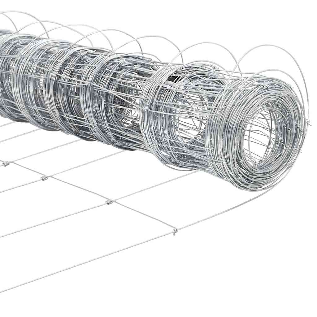 Gard de câmp 1.5x50 m din oțel galvanizat GartenMobel Dekor