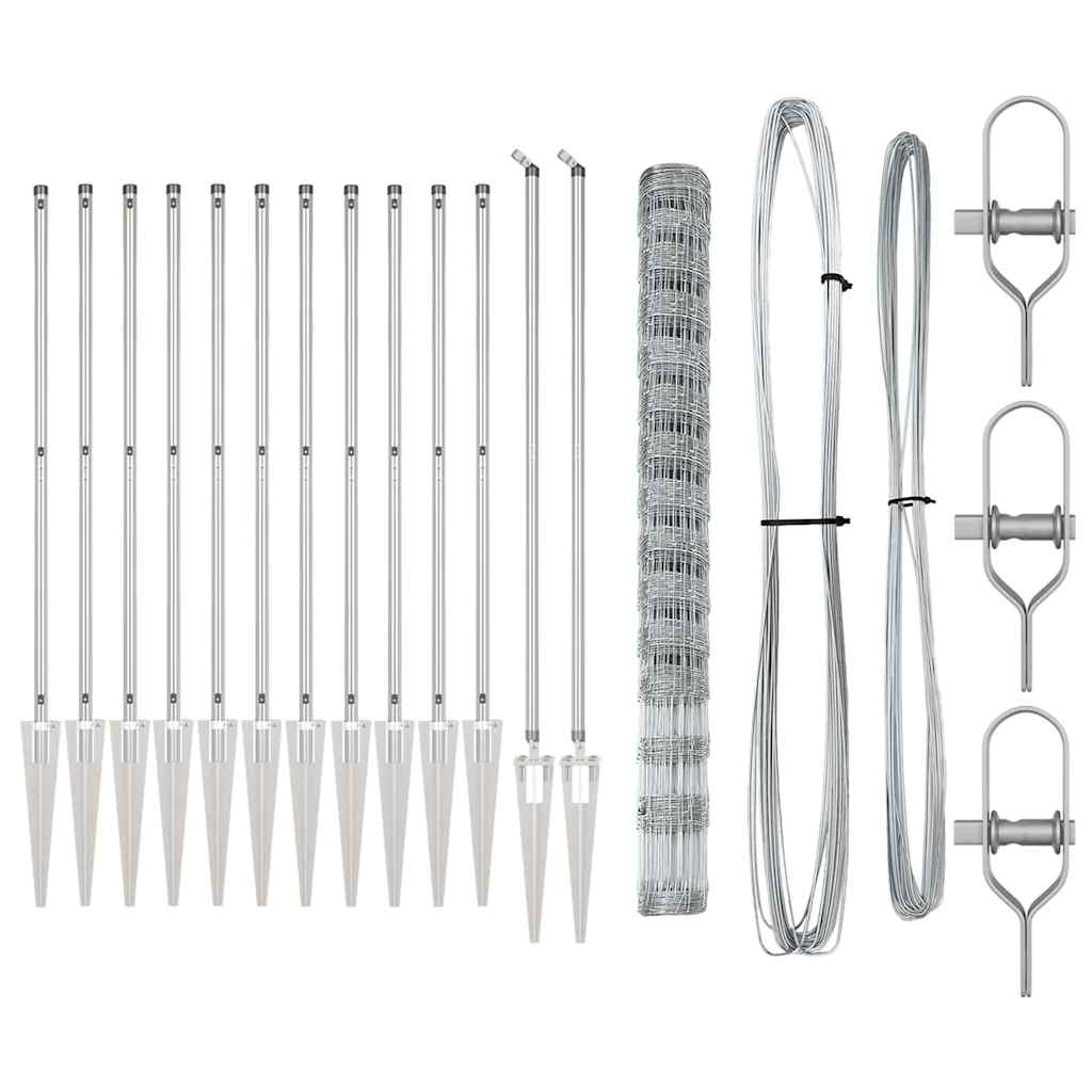 Gard de câmp 1,6 x 25 m din oțel galvanizat GartenMobel Dekor