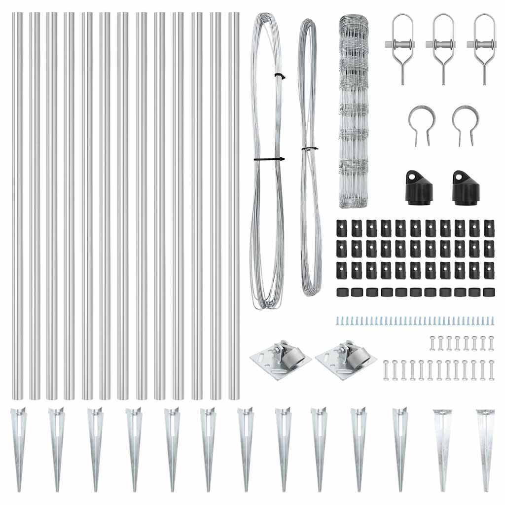 Gard de câmp 1x50 m din oțel galvanizat GartenMobel Dekor