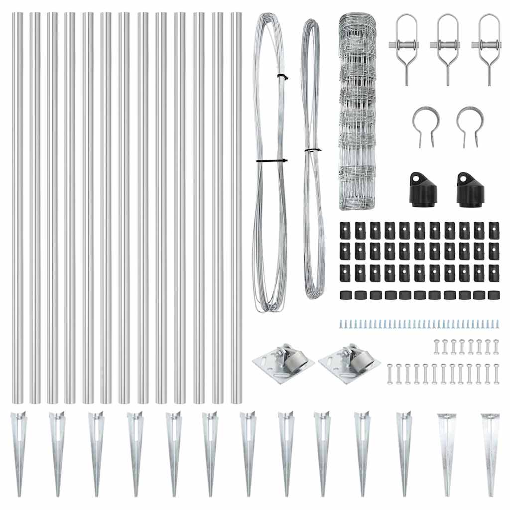 Gard de teren 0.8x50 m din oțel galvanizat GartenMobel Dekor