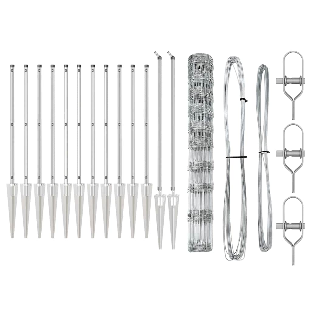 Gard de teren 1.2x25 m din oțel galvanizat GartenMobel Dekor