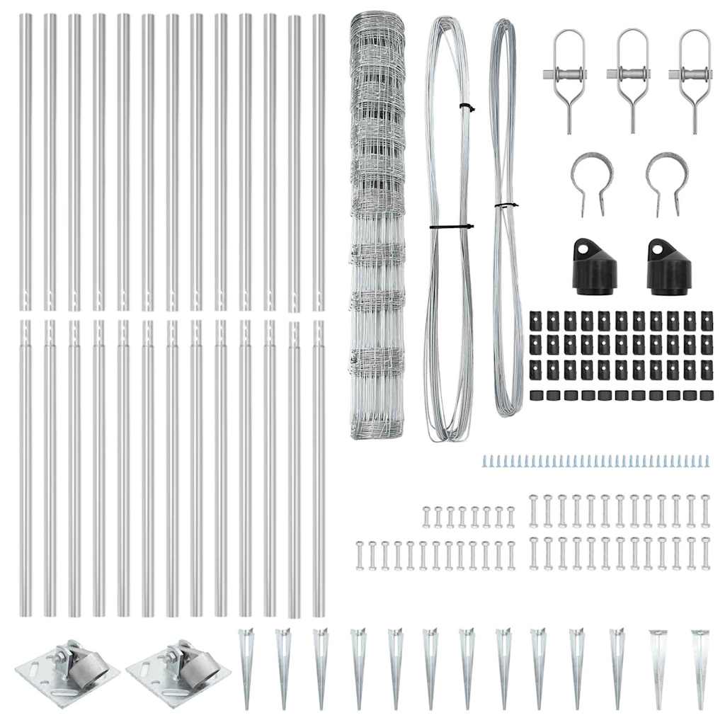 Gard de teren 1.2x25 m din oțel galvanizat GartenMobel Dekor