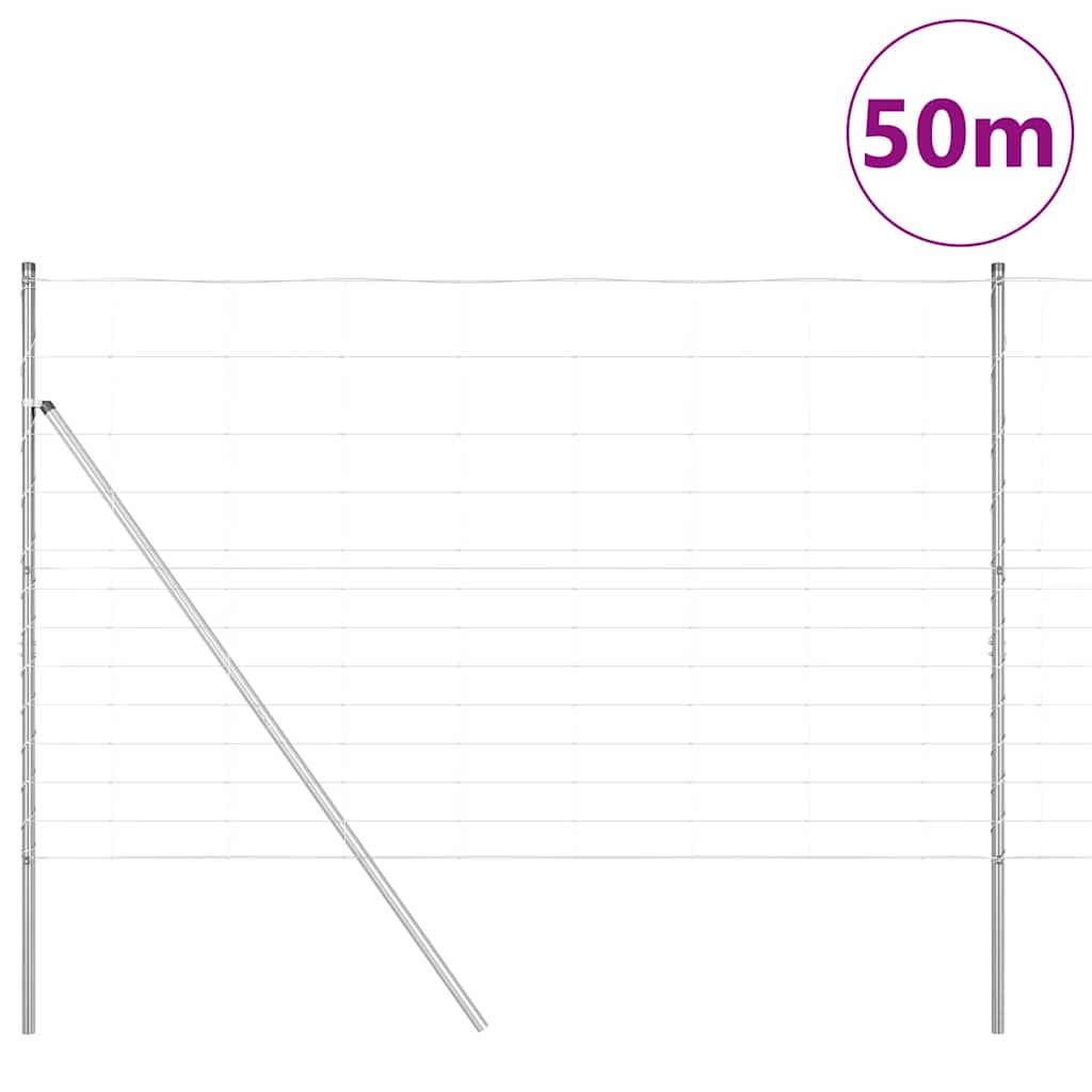Gard de teren 1.5x50 m din oțel galvanizat GartenMobel Dekor
