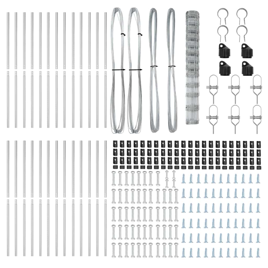 Gard de teren 1.5x50 m din oțel galvanizat GartenMobel Dekor