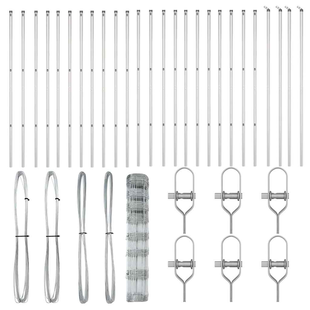 Gard de teren 1x50 m din oțel zincat GartenMobel Dekor