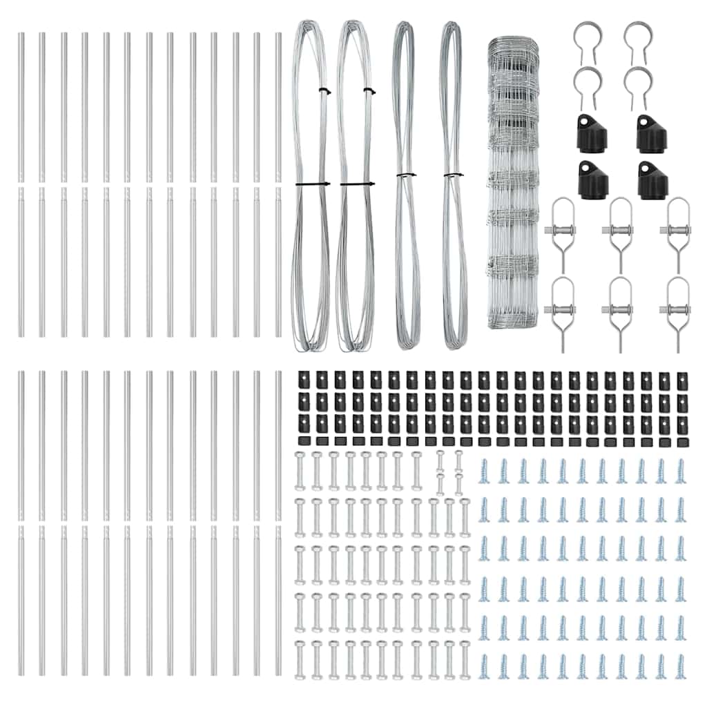 Gard de teren 1x50 m din oțel zincat GartenMobel Dekor