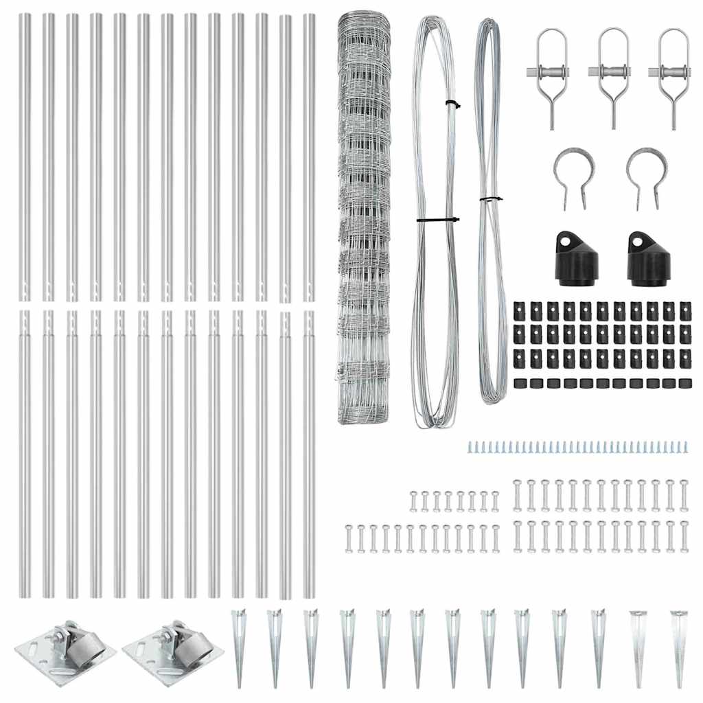 Gard pentru câmp 1.2x50 m din oțel galvanizat GartenMobel Dekor