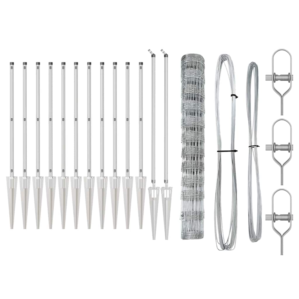 Gard pentru câmp 1.2x50 m din oțel galvanizat GartenMobel Dekor