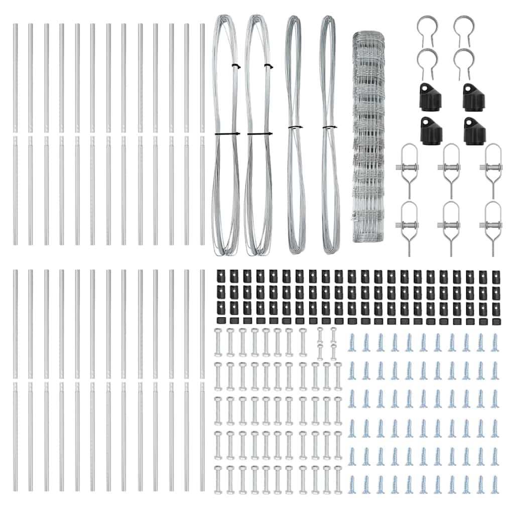 Gard pentru teren 1.2x50 m din oțel galvanizat GartenMobel Dekor