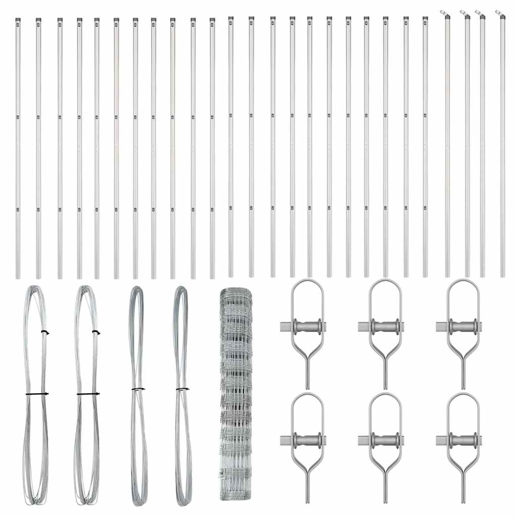 Gard pentru teren 1.2x50 m din oțel galvanizat GartenMobel Dekor