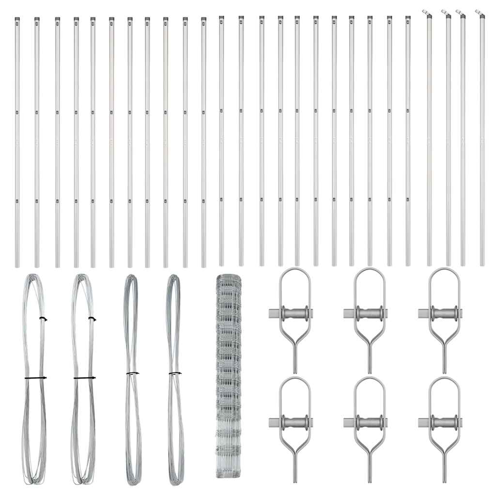 Plasa de Fiecare 1.6x50 m din oțel galvanizat GartenMobel Dekor