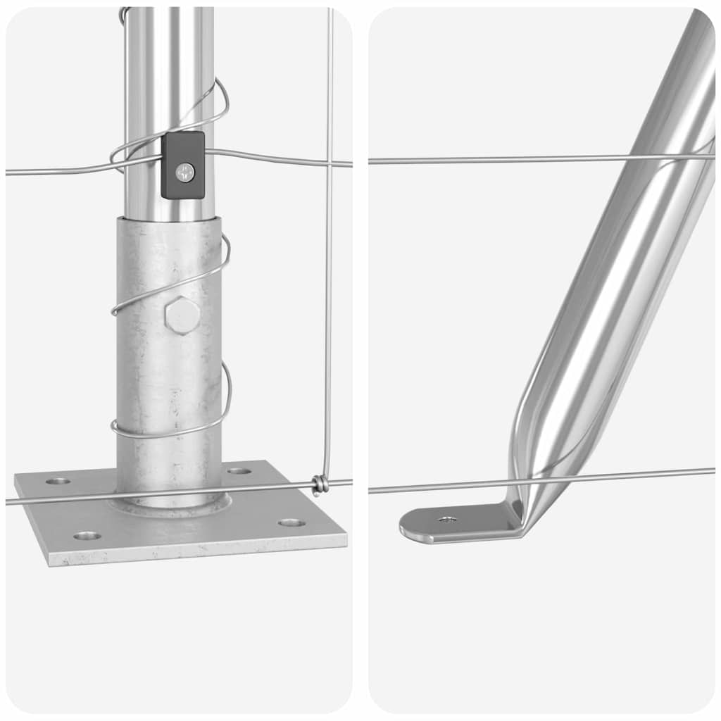 Plasă de câmp 1.2x25 m din oțel galvanizat GartenMobel Dekor
