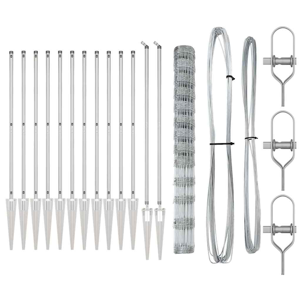 Plasă pentru câmp 1.5 x 25 m din oțel galvanizat GartenMobel Dekor