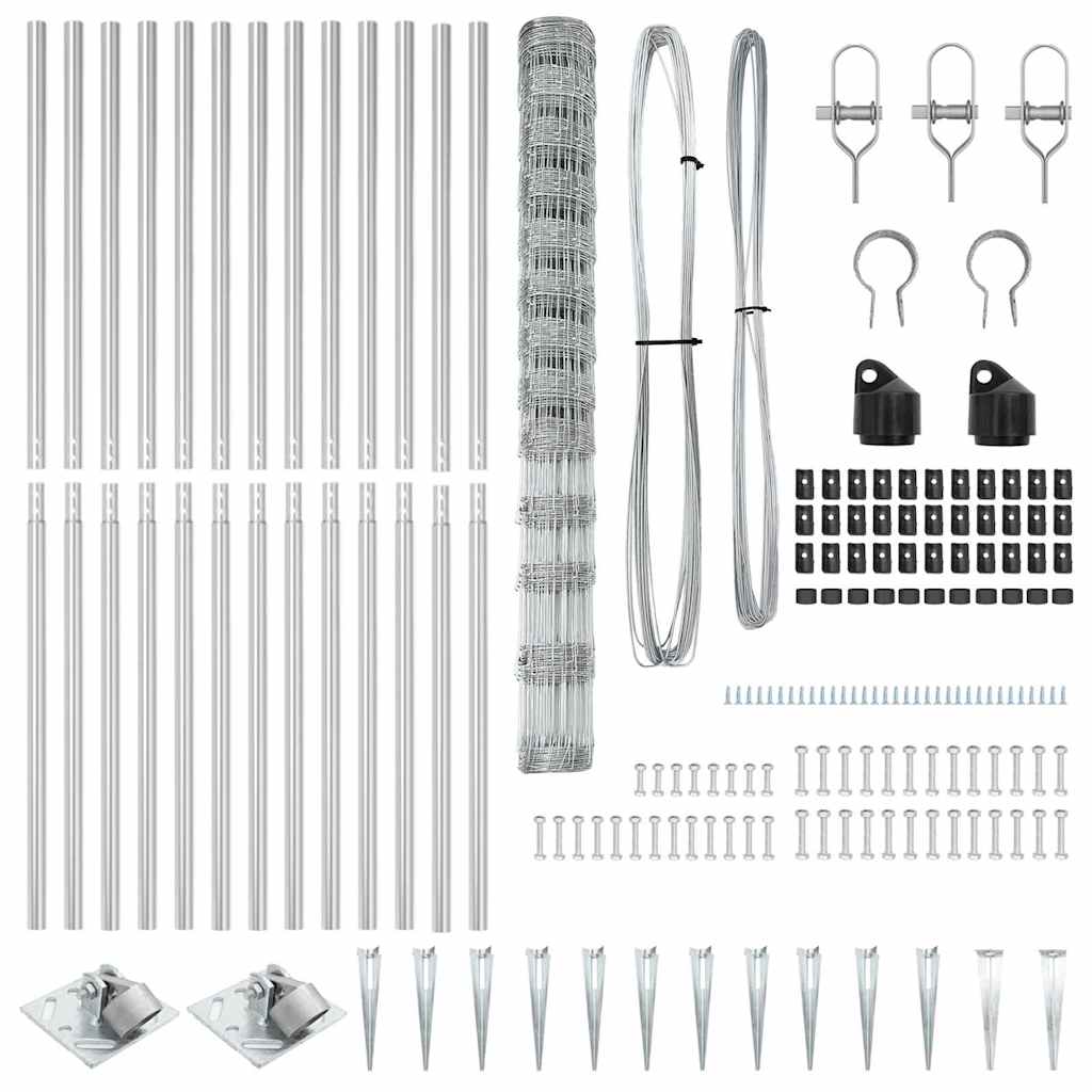 Plasă pentru câmp 1.5 x 25 m din oțel galvanizat GartenMobel Dekor