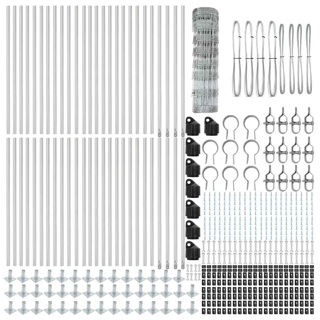 Gard de câmp 0,8x100 m din oțel galvanizat GartenMobel Dekor